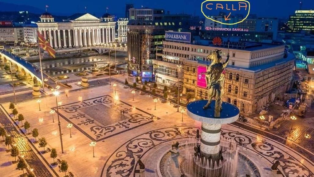 Calla 5 Apartment - Main Square, In The City Shopping Center - Parking Slot With Security And Video Camera Skopje Exterior photo